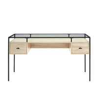 Bureau de travail Middlebrook de 56 pouces avec plateau en verre