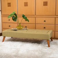 Banc ottoman en tissu tufté Williams par Christopher Knight Home