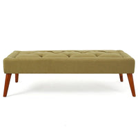 Banc ottoman en tissu tufté Williams par Christopher Knight Home