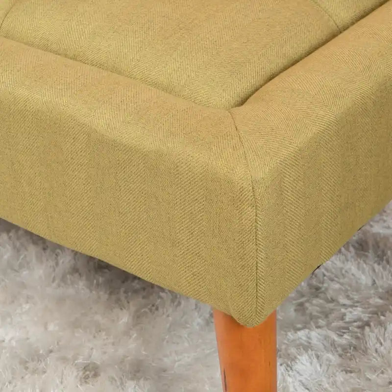 Banc ottoman en tissu tufté Williams par Christopher Knight Home