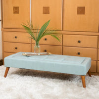 Banc ottoman en tissu tufté Williams par Christopher Knight Home
