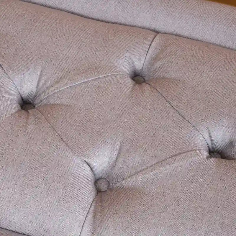 Banc ottoman en tissu tufté Williams par Christopher Knight Home