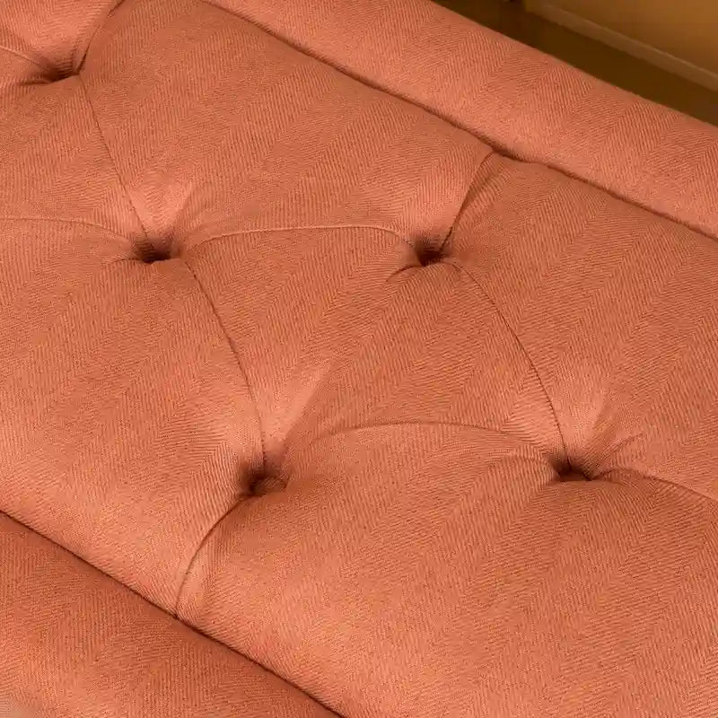 Banc ottoman en tissu tufté Williams par Christopher Knight Home