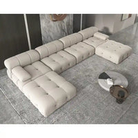 Canapé Sectionnel Modulable Réversible en Velours