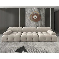 Canapé Sectionnel Modulable Réversible en Velours