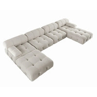 Canapé Sectionnel Modulable Réversible en Velours