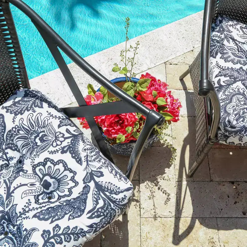 Coussins de chaise de patio extérieur Vera Bradley, 2 pièces, 48x48 cm