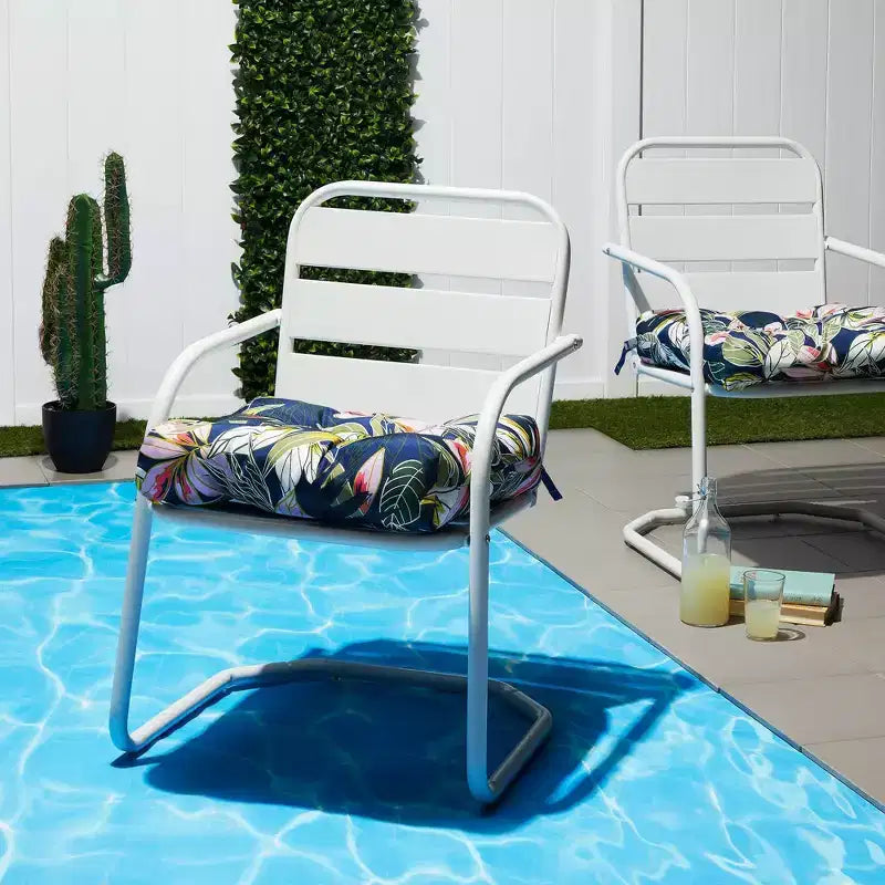 Coussins de chaise de patio extérieur Vera Bradley, 2 pièces, 48x48 cm