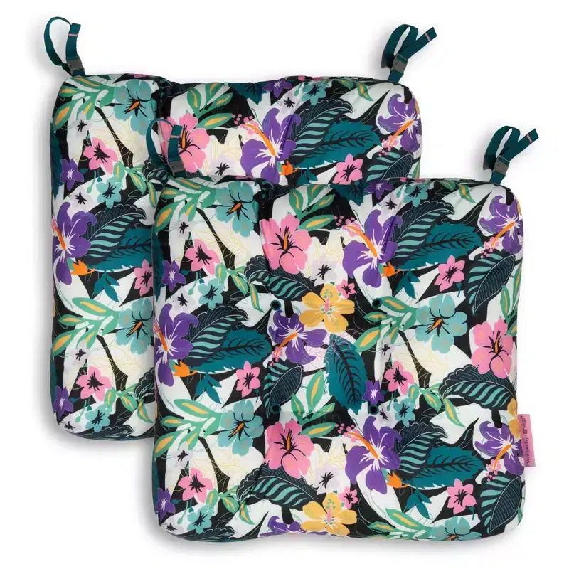 Coussins de chaise de patio extérieur Vera Bradley, 2 pièces, 48x48 cm