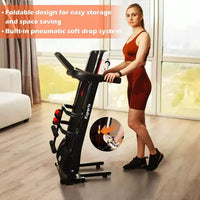 Tapis de course électrique multifonctionnel Ksports pour la maison, entraînement cardio et force avec tapis pour abdominaux, sangle pour sit-ups et inclinaison réglable
