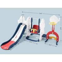 Ensemble toboggan et balançoire 7 en 1 pour tout-petits