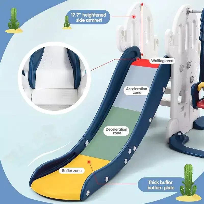 Ensemble toboggan et balançoire 7 en 1 pour tout-petits