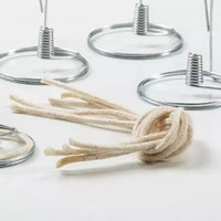Merry Corliss Mèches de lampe à huile d'olive en coton tressé rond 1/8 pouce, lot de 12