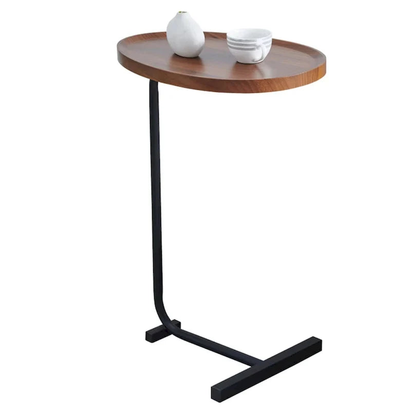 Table d'appoint en C marron