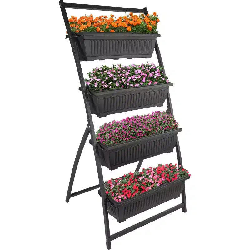 Pure Garden Carrés potagers surélevés rectangulaires en acier, jardinières extérieures