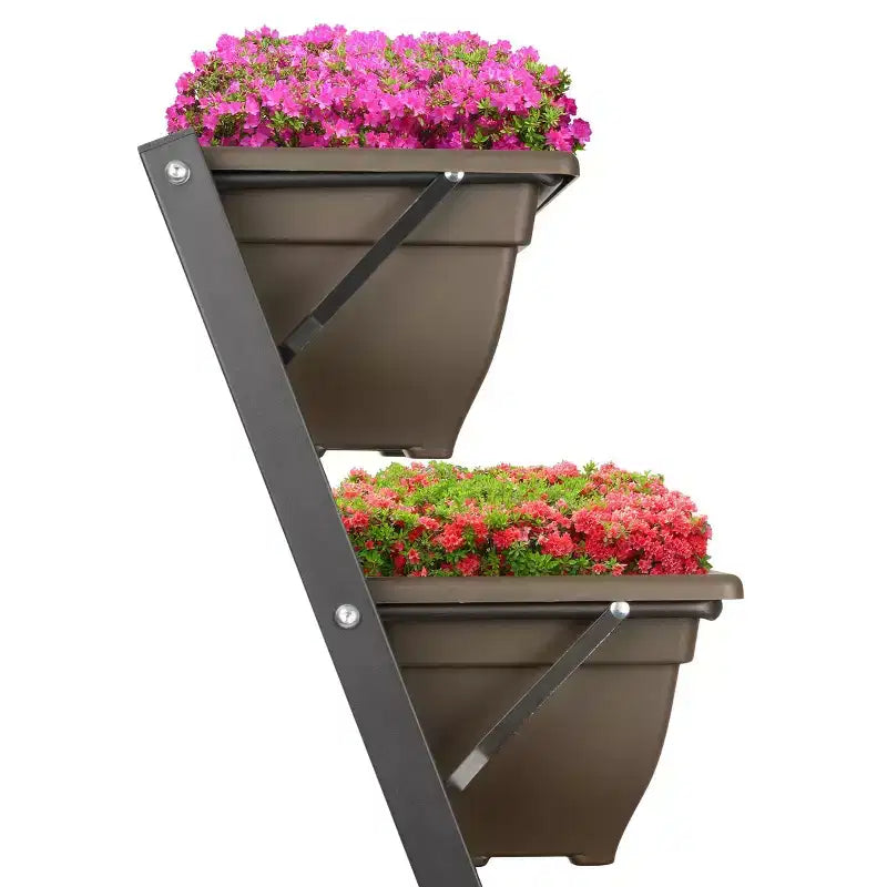 Pure Garden Carrés potagers surélevés rectangulaires en acier, jardinières extérieures