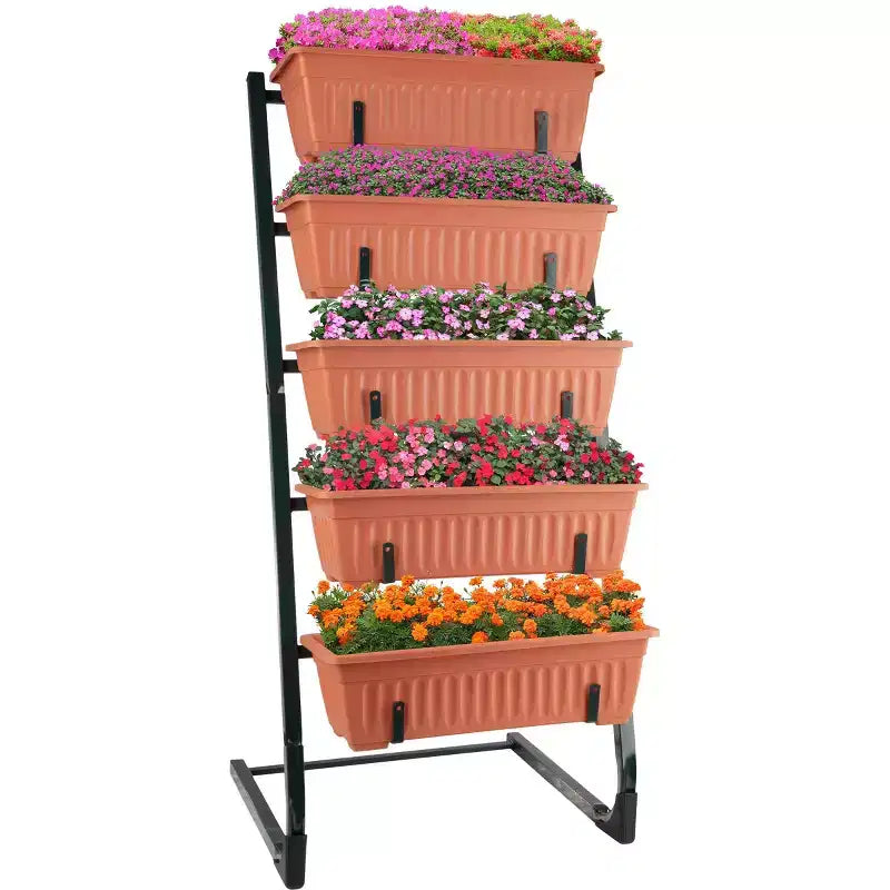 Pure Garden Carrés potagers surélevés rectangulaires en acier, jardinières extérieures