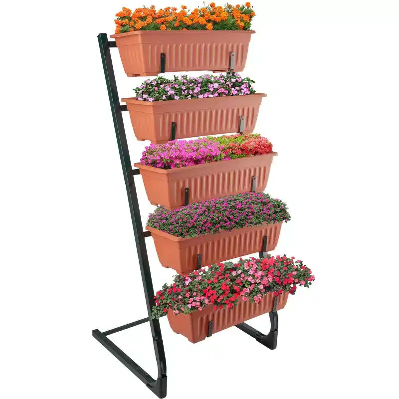 Pure Garden Carrés potagers surélevés rectangulaires en acier, jardinières extérieures