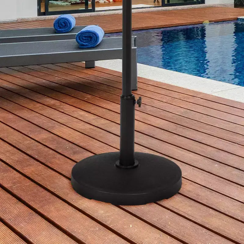 Pure Garden Base de parasol de patio extérieur, noir