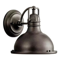 Applique murale Hatteras Bay 9.5 1 lumière pour intérieur/extérieur avec lentille de Fresnel transparente en bronze vieilli