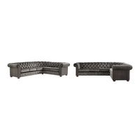 Canapé Sectionnel Chesterfield 6 Places Forme L Gdansk