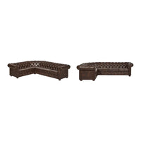 Canapé Sectionnel Chesterfield 6 Places Forme L Gdansk