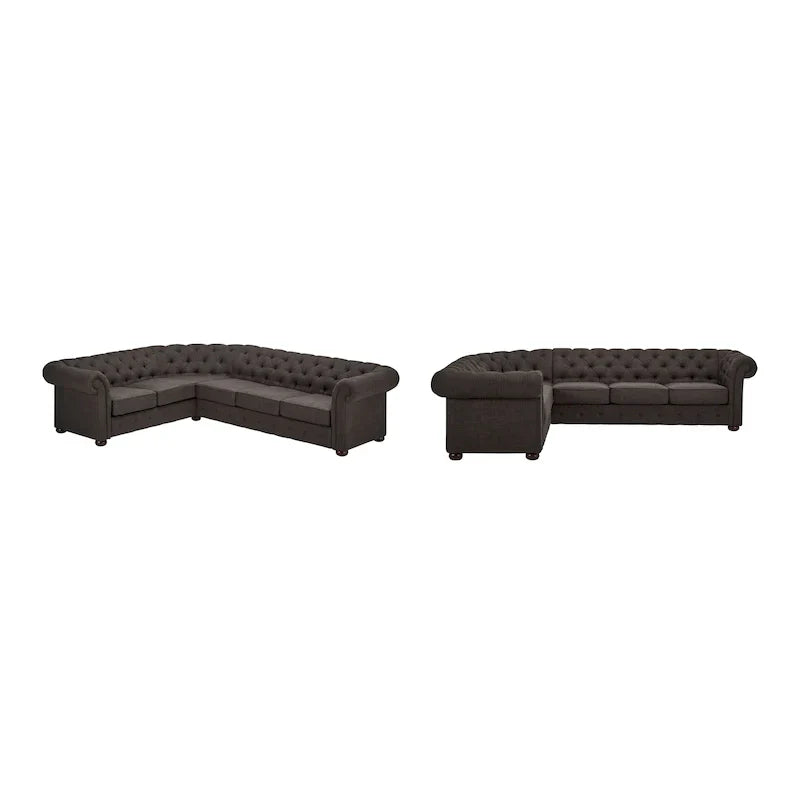 Canapé Sectionnel Chesterfield 6 Places Forme L Gdansk