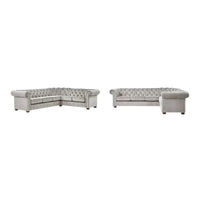 Canapé Sectionnel Chesterfield 6 Places Forme L Gdansk