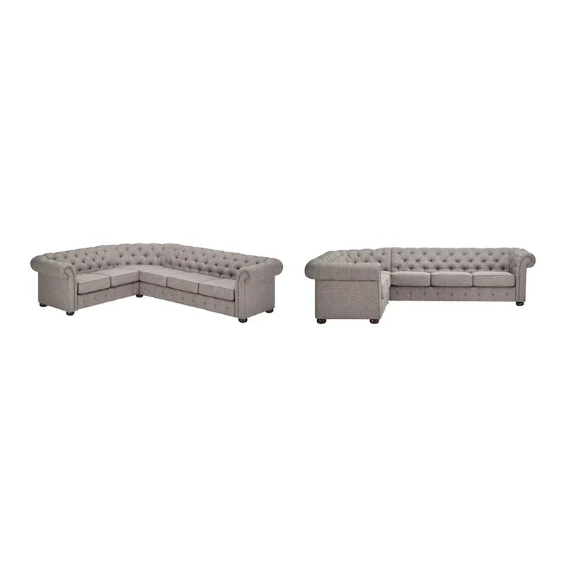Canapé Sectionnel Chesterfield 6 Places Forme L Gdansk