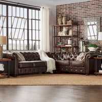 Canapé Sectionnel Chesterfield 6 Places Forme L Gdansk