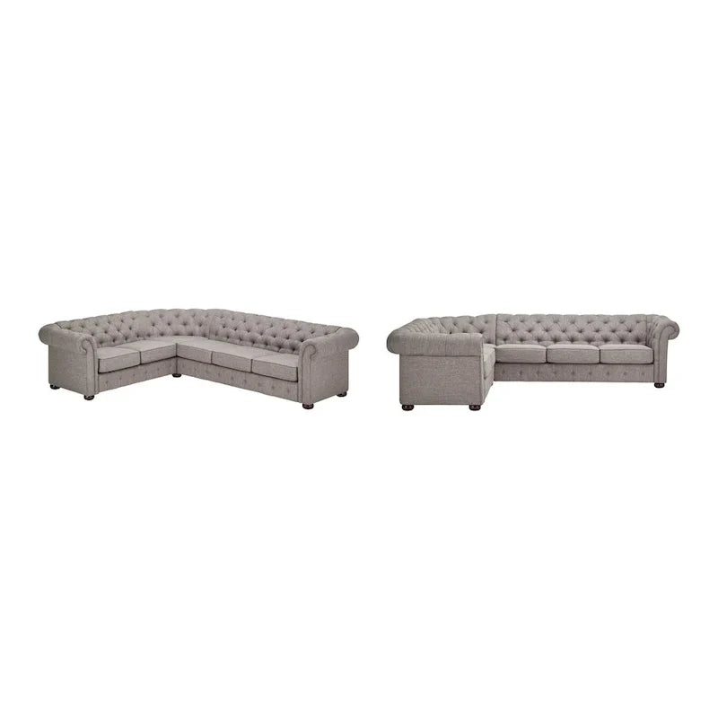 Canapé Sectionnel Chesterfield 6 Places Forme L Gdansk