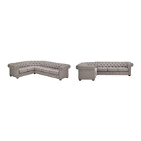 Canapé Sectionnel Chesterfield 6 Places Forme L Gdansk