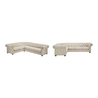 Canapé Sectionnel Chesterfield 6 Places Forme L Gdansk