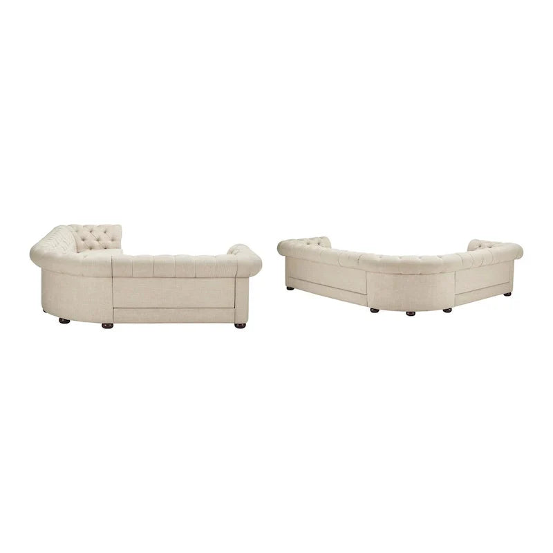 Canapé Sectionnel Chesterfield 6 Places Forme L Gdansk