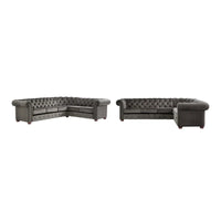 Canapé Sectionnel Chesterfield 6 Places Forme L Gdansk