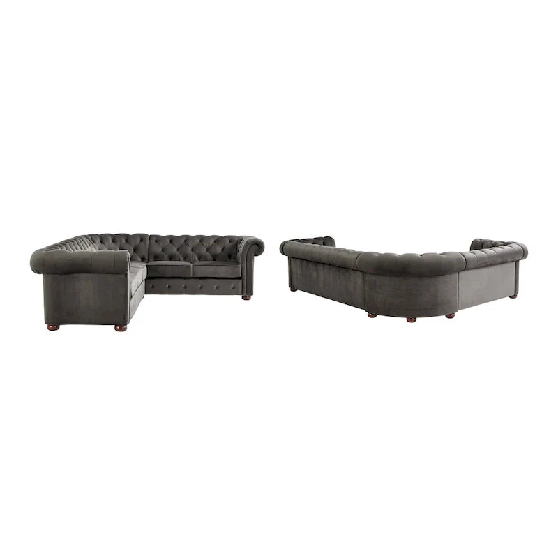 Canapé Sectionnel Chesterfield 6 Places Forme L Gdansk