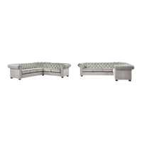 Canapé Sectionnel Chesterfield 6 Places Forme L Gdansk