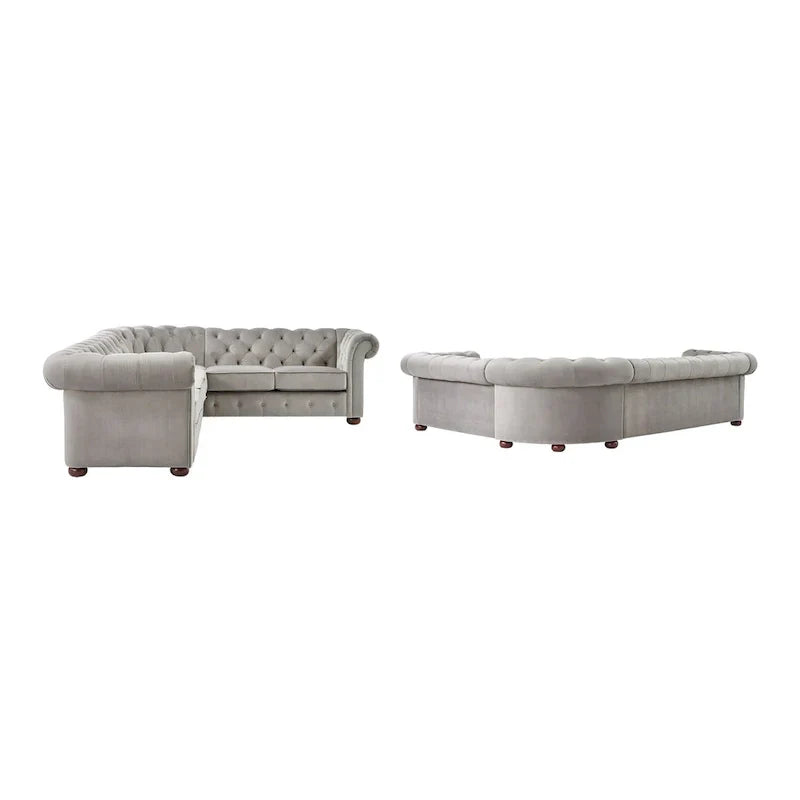 Canapé Sectionnel Chesterfield 6 Places Forme L Gdansk