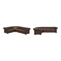 Canapé Sectionnel Chesterfield 6 Places Forme L Gdansk