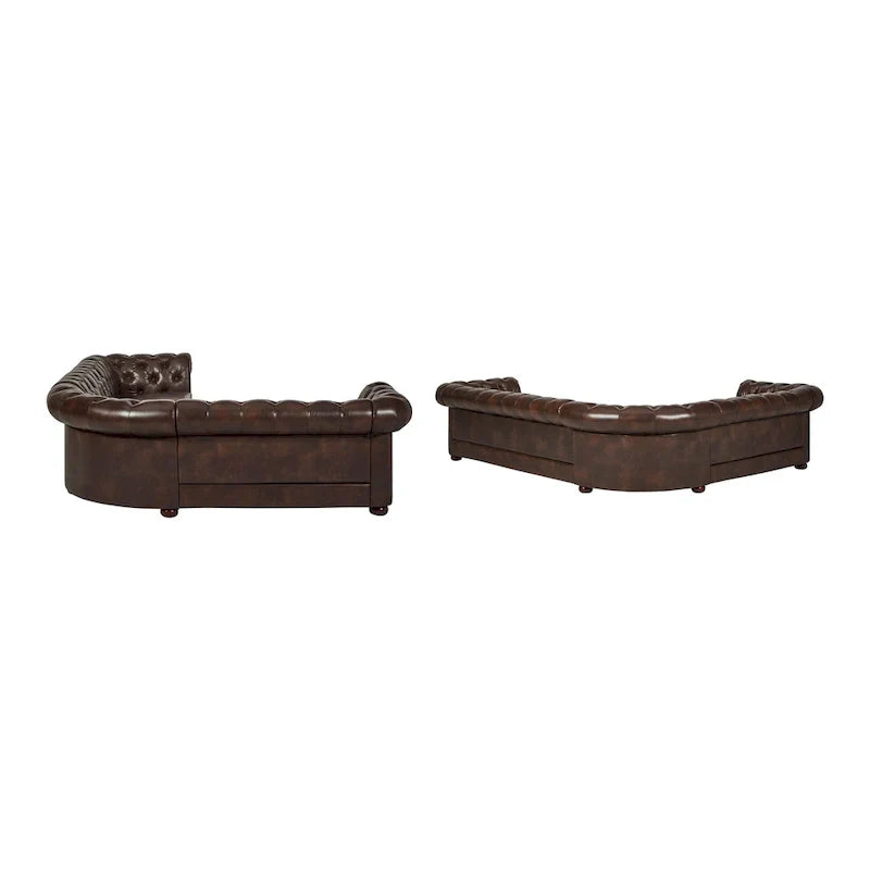 Canapé Sectionnel Chesterfield 6 Places Forme L Gdansk