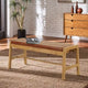 Banc Cesis au fini chêne clair, style scandinave moderne