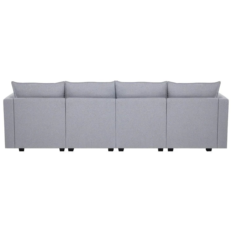 Collection DIY Moderne - Canapé Sectionnel Modulable Convertible - Canapé en Lin pour Salon Appartement Bureau
