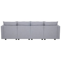 Collection DIY Moderne - Canapé Sectionnel Modulable Convertible - Canapé en Lin pour Salon Appartement Bureau