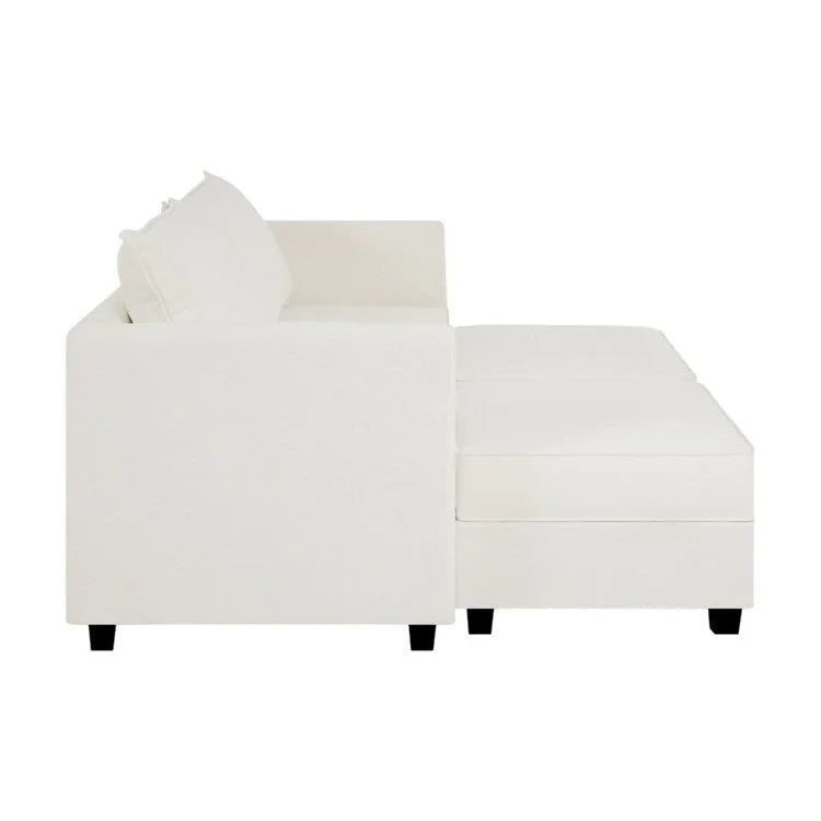 Collection DIY Moderne - Canapé Sectionnel Modulable Convertible - Canapé en Lin pour Salon Appartement Bureau