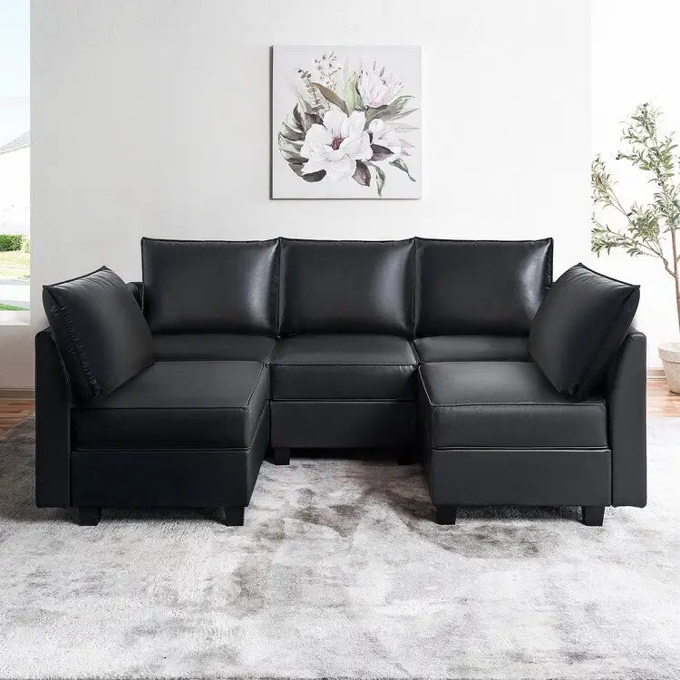 Collection DIY Moderne - Canapé Sectionnel Modulable Convertible - Canapé en Lin pour Salon Appartement Bureau