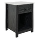 Table d'appoint avec tiroir et étagère, petite table de rangement à 2 niveaux, table de chevet avec tiroir, table d'appoint avec rangement