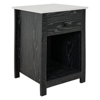 Table d'appoint avec tiroir et étagère, petite table de rangement à 2 niveaux, table de chevet avec tiroir, table d'appoint avec rangement