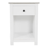 Table d'appoint avec tiroir et étagère, petite table de rangement à 2 niveaux, table de chevet avec tiroir, table d'appoint avec rangement