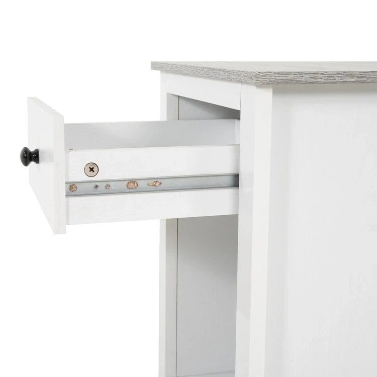 Table d'appoint avec tiroir et étagère, petite table de rangement à 2 niveaux, table de chevet avec tiroir, table d'appoint avec rangement