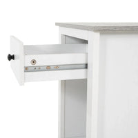 Table d'appoint avec tiroir et étagère, petite table de rangement à 2 niveaux, table de chevet avec tiroir, table d'appoint avec rangement
